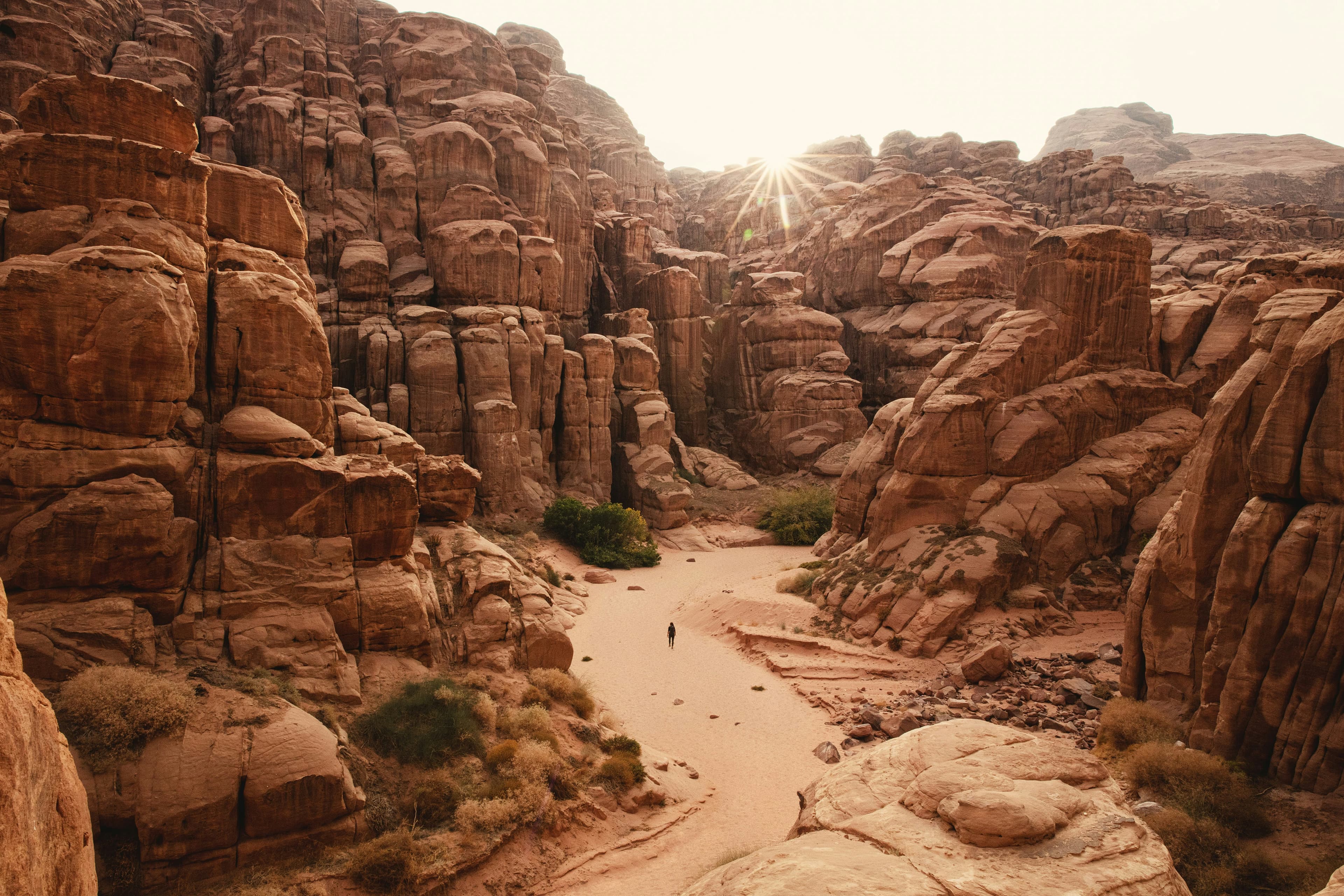 Saudi Arabian natural landscape with desert terrain and warm tones
